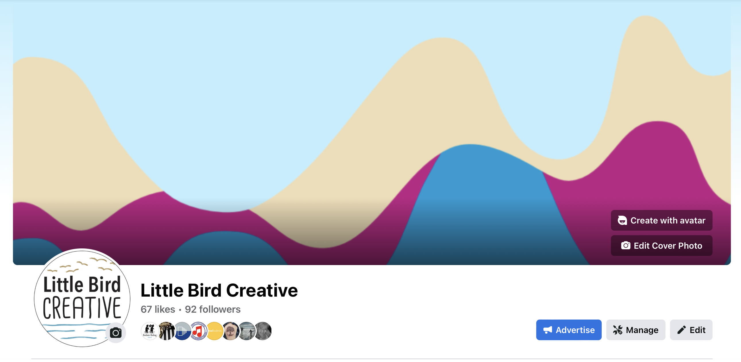 How to use your toolkit from Little Bird To Go - example of a Facebook cover image