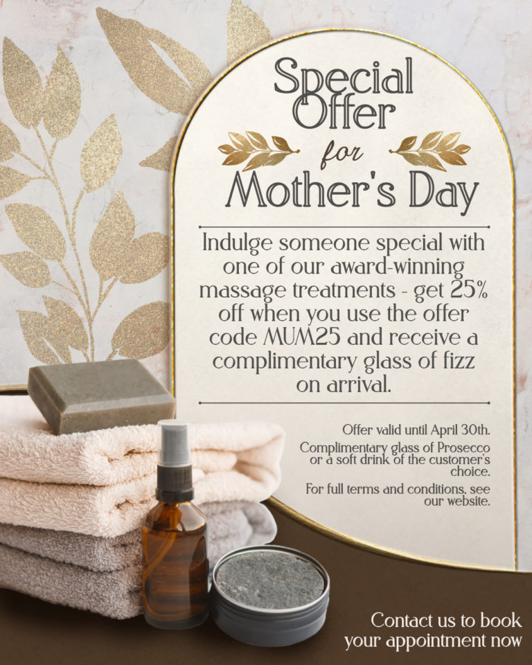 Little Bird To Go sample social media template based on a spa advertising a Mother's Day special offer.